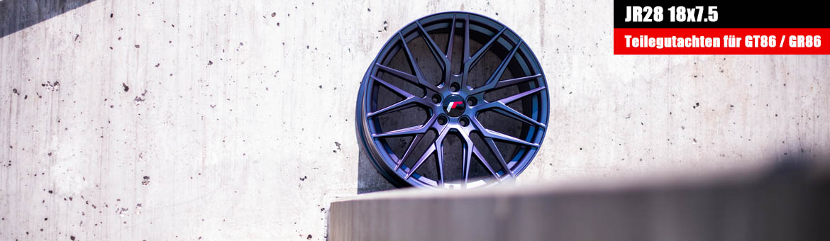 JR28 18x7.5 mit TV Teilegutachten fr GT86 und GR86 und BRZ