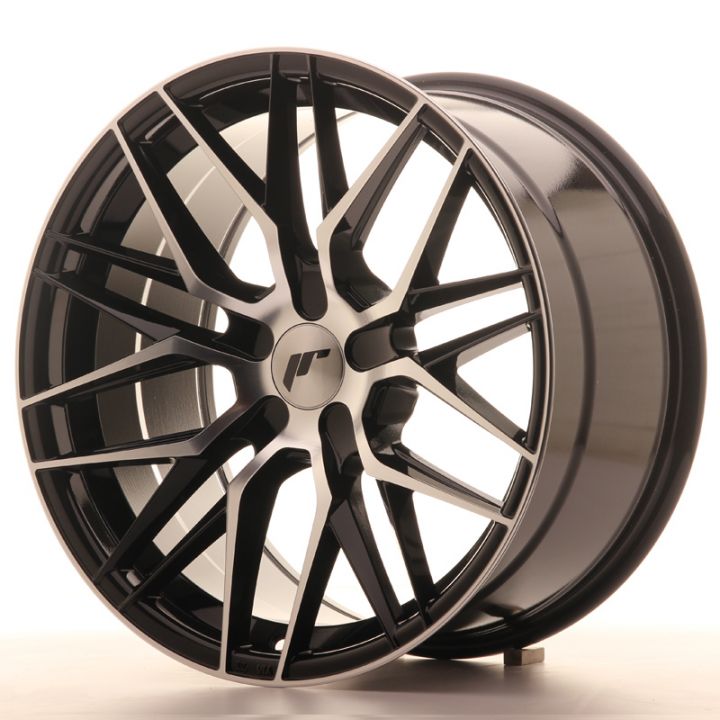 Japan Racing Wheels - JR-28 Glossy Black Machined (18x9.5 Zoll)