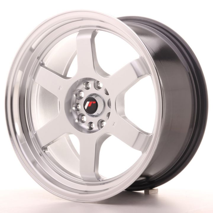 Season Sale - Japan Racing Wheels - JR-12 Hyper Silver Polished Lip (18x9 Zoll)