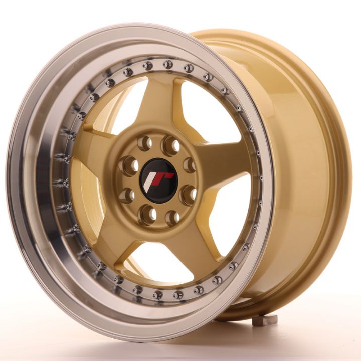 Black Friday Sale - Japan Racing Wheels - JR-6 Gold Machined (15 Zoll)