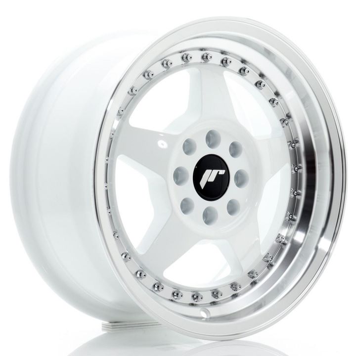 Japan Racing Wheels - JR-6 White Machined (15x8 Zoll)