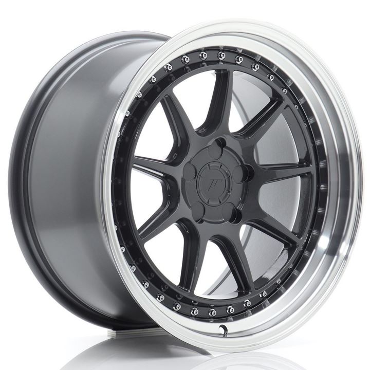 Japan Racing Wheels - JR-47 Hyper Gray Machined (18x9.5 Zoll)