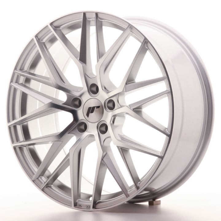 2x Japan Racing Wheels - JR-28 Silver Machined (20x8.5 5x112 ET 25)