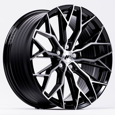 Japan Racing Wheels - JR-49 Gloss Black Machined (20x9.5 Zoll)