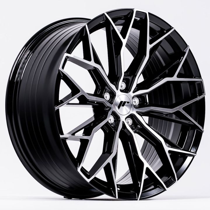 Japan Racing Wheels - JR-49 Gloss Black Machined (20x10 inch)