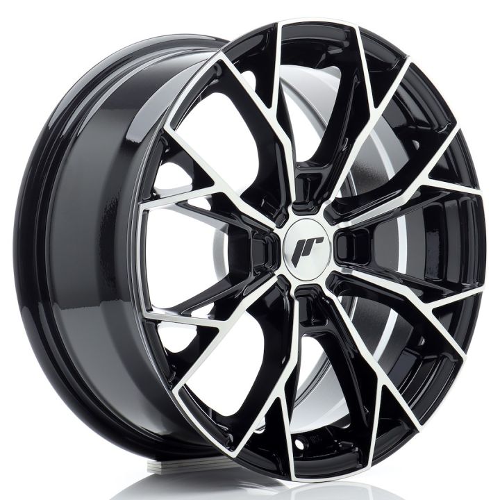 Japan Racing Wheels - JR-49 Gloss Black Machined (16x7 Zoll)
