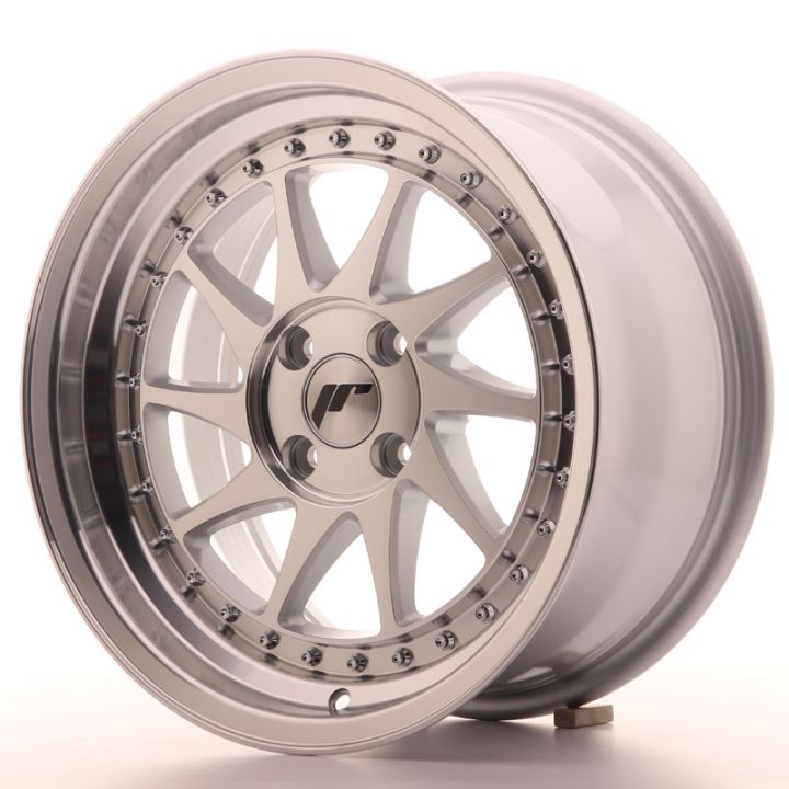 Japan Racing Wheels - JR-26 Machined Silver (16x8 inch)