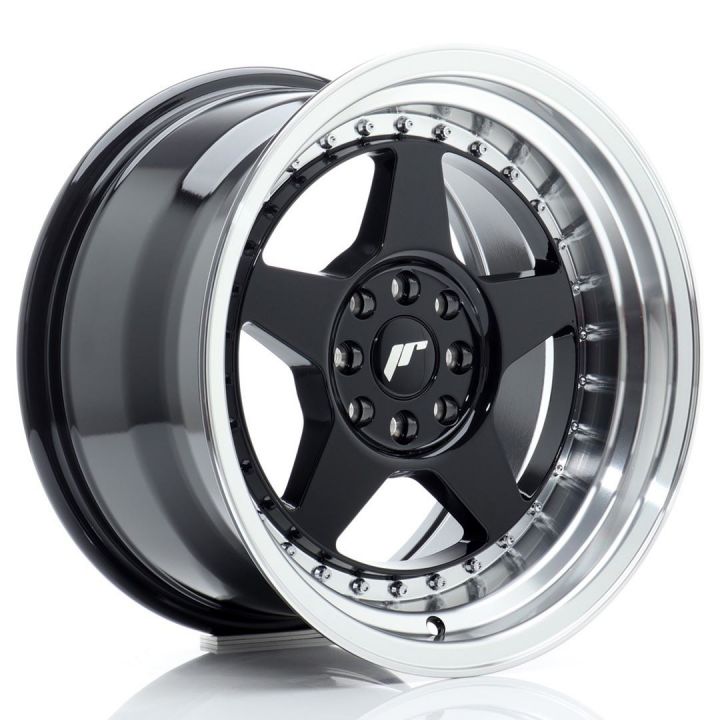 Japan Racing Wheels - JR-6 Gloss Black Machined (16x9 Zoll)