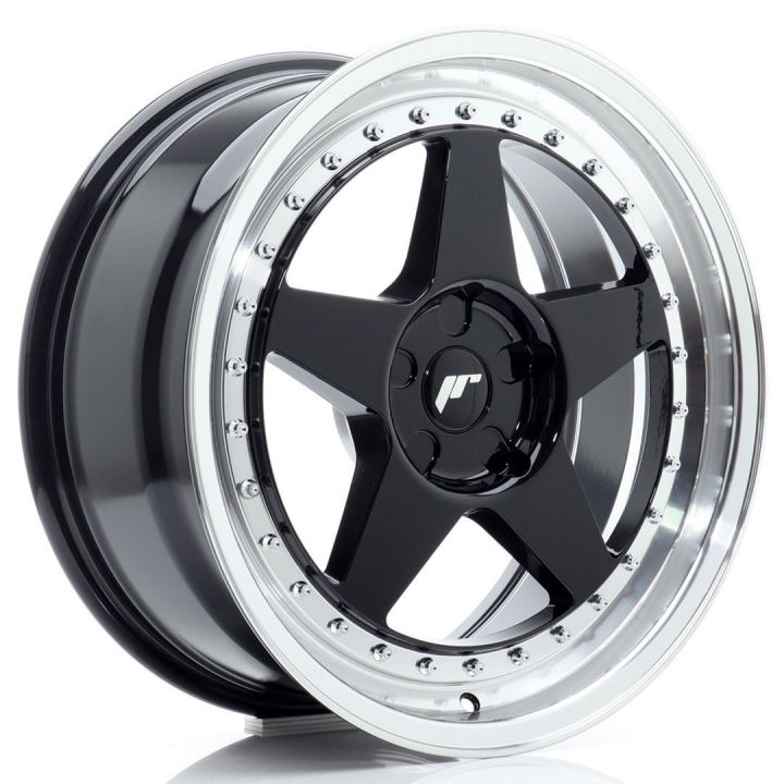 Japan Racing Wheels - JR-6 Gloss Black Machined (18x8.5 Zoll)