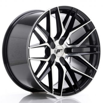 Japan Racing Wheels - JR-28 Glossy Black Machined (19x10.5 inch)