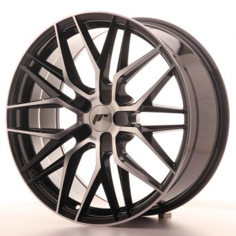 Japan Racing Wheels - JR-28 Glossy Black Machined (20x8.5 Zoll)