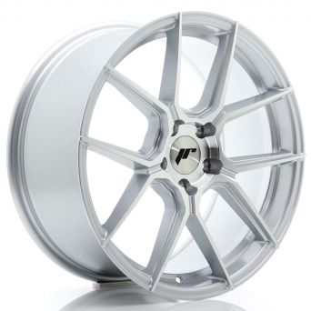 Japan Racing Wheels - JR-30 Silver Machined (18x8.5 inch)