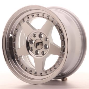 Pre Season Sale - Japan Racing Wheels - JR-6 Silver Machined (16x8 Zoll)