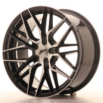 Japan Racing Wheels - JR-28 Glossy Black Machined (18x7.5 inch)