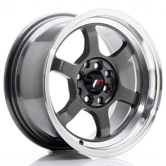 Japan Racing Wheels - JR-12 Gun Metal Polished Lip (15x7.5 inch)