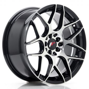 Japan Racing Wheels - JR-18 Black Machined (17x8 Zoll)