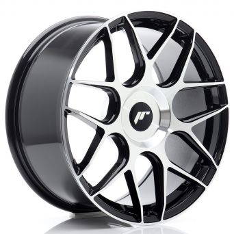 Japan Racing Wheels - JR-18 Black Machined (18x8.5 inch)