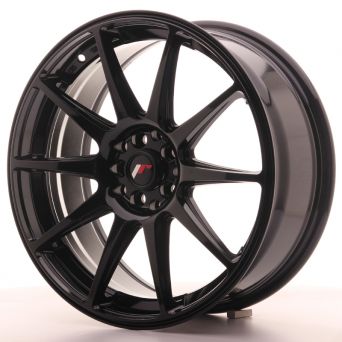 Wheelset - Japan Racing Wheels - JR-11 Glossy Black (18x7.5 ET 35 + 18x8.5 ET 40 4x100)