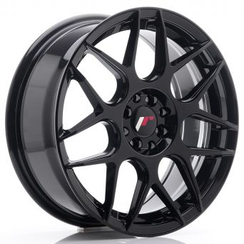 Wheelset - Japan Racing Wheels - JR-18 Gloss Black (17x7 ET 40 4x100/108)