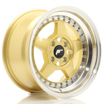 Japan Racing Wheels - JR-6 Gold Machined (15x7 inch)