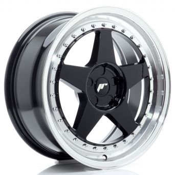 Japan Racing Wheels - JR-6 Gloss Black Machined (18x8 Zoll)