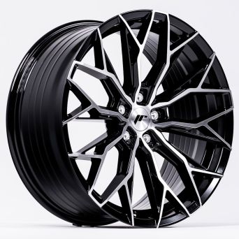 Japan Racing Wheels - JR-49 Gloss Black Machined (17x8 Zoll)