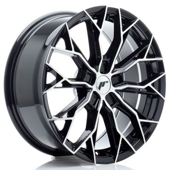 Japan Racing Wheels - JR-49 Gloss Black Machined (18x8 Zoll)
