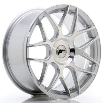 SALE - Japan Racing Wheels - JR-18 Silver Machined (18x8.5 Zoll)