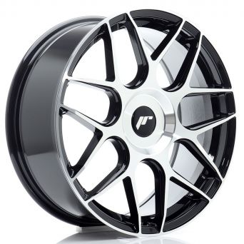 Japan Racing Wheels - JR-18 Black Machined (18x7.5 Zoll)