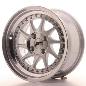 Japan Racing Wheels - JR-26 Machined Silver (15x8 inch)