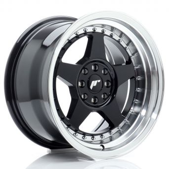 Japan Racing Wheels - JR-6 Gloss Black Machined (16x9 Zoll)